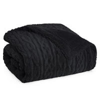 KUSCHELDECKE 230/270 cm, Schwarz - Schwarz, Textil (230/270cm) - Blumtal