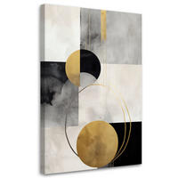 KUNSTDRUCK Gold 60/90 cm - Goldfarben, Textil (60/90cm) - KUNSTLOFT
