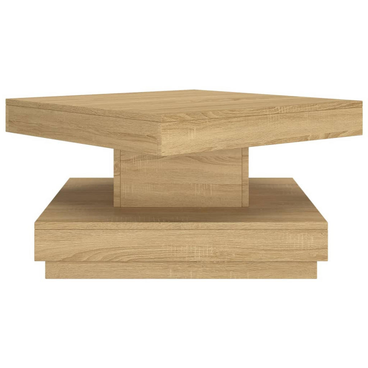 COUCHTISCH Hellbraun 60x60x35 cm MDF - Braun, Holzwerkstoff (60/60/35cm) - furnicato