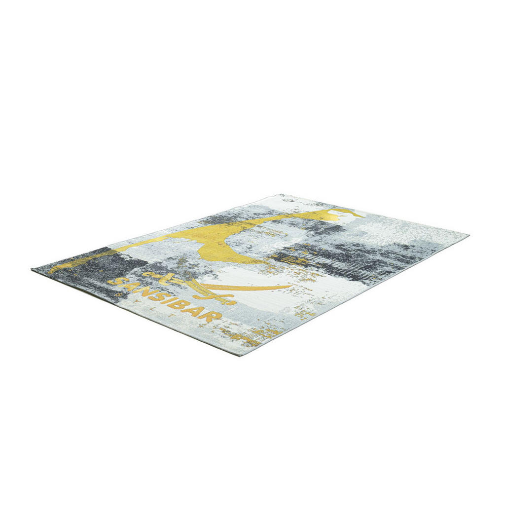 Thumbnail - Sansibar Sylt Outdoorteppich, Grau, Textil, Zeichen/Symbole/Nummern/Buchstaben, Rechteckig, 100x200 cm, Oeko-Tex®, für F...