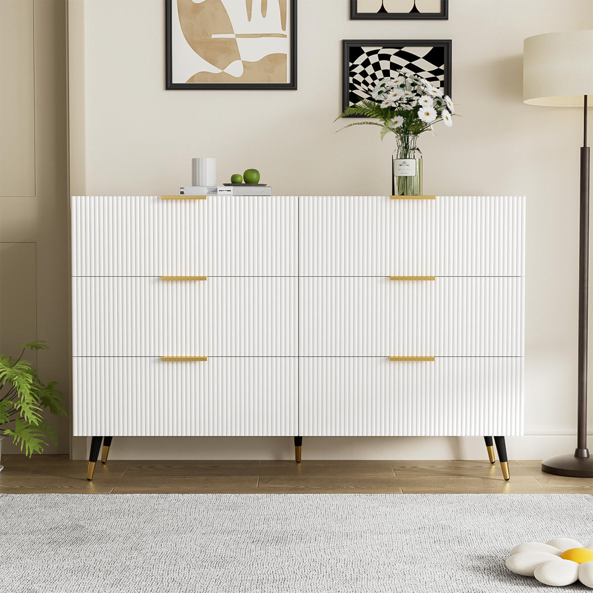 KÜCHENINSEL modern mit großem Stauraum & Schubladen - Weiß, Holz (40/77/120cm) - SHOPENTRA