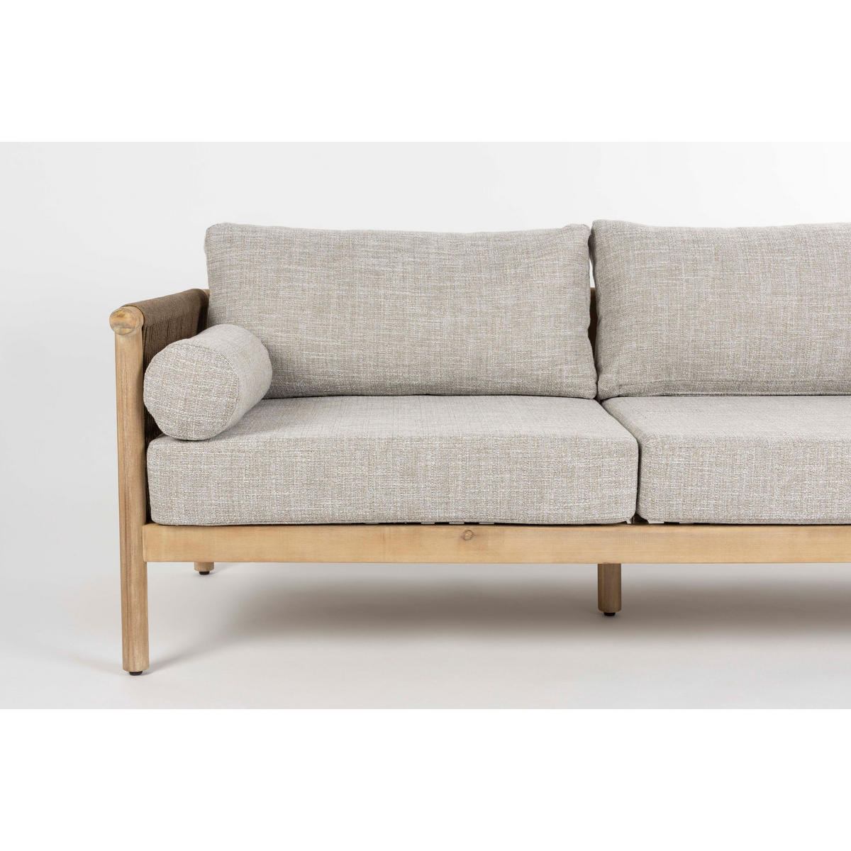 GARTENSET Oasis Sofa/ Couchtisch - Beige, Metall - Dutchbone