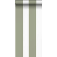 TAPETE Streifen 53 cm x 10.05 m - Grün, Papier (53/0.1cm) - Sanders & Sanders