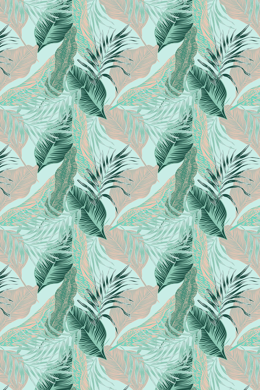 VERDUNKELUNGSROLLO 120x180 cm Tropische Blätter - Blau, Textil (120/180cm) - TULUP