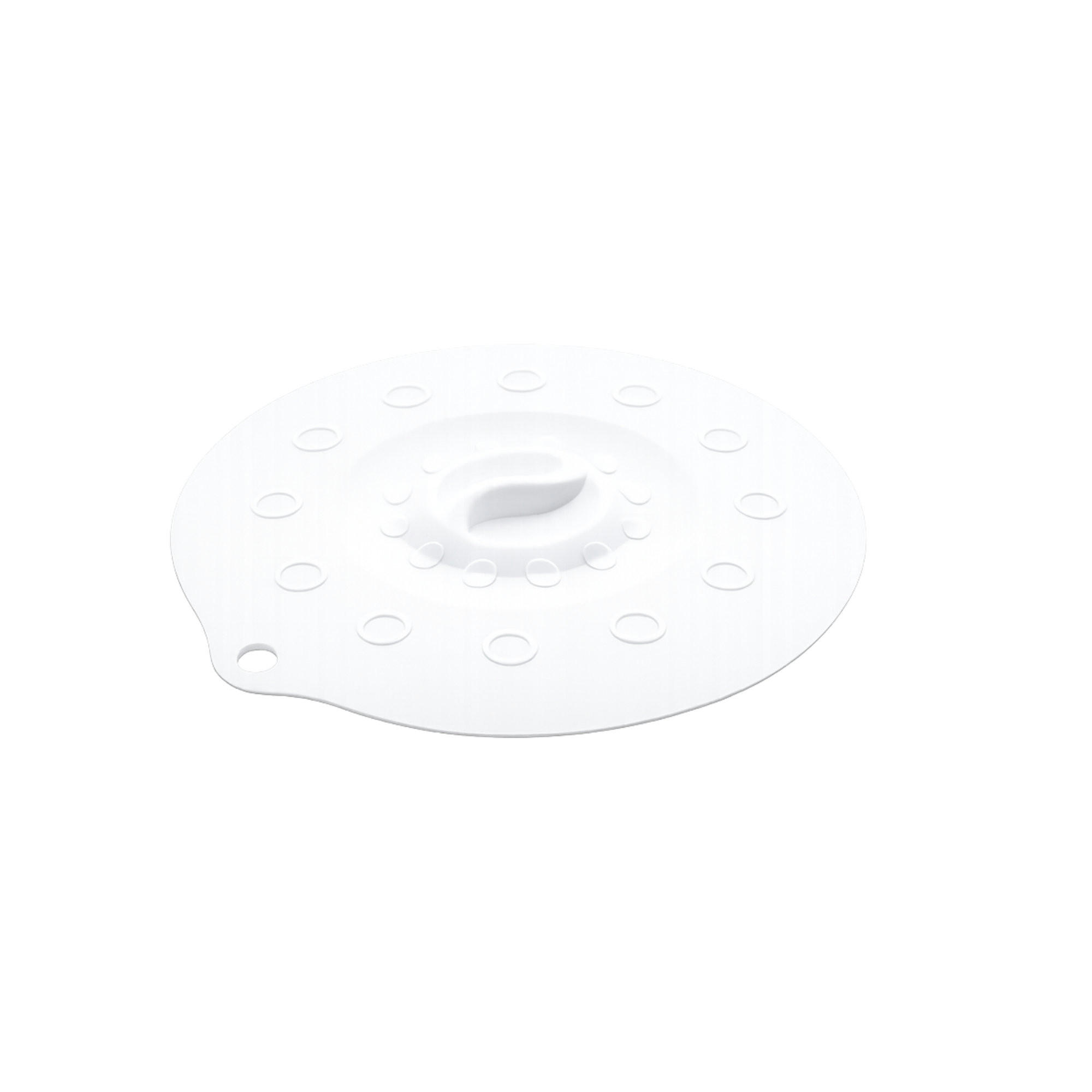 SILIKONDECKEL 18cm „FUNNY KITCHEN“ weiß - Weiß, Kunststoff (18/18/0.5cm) - Magu Cera