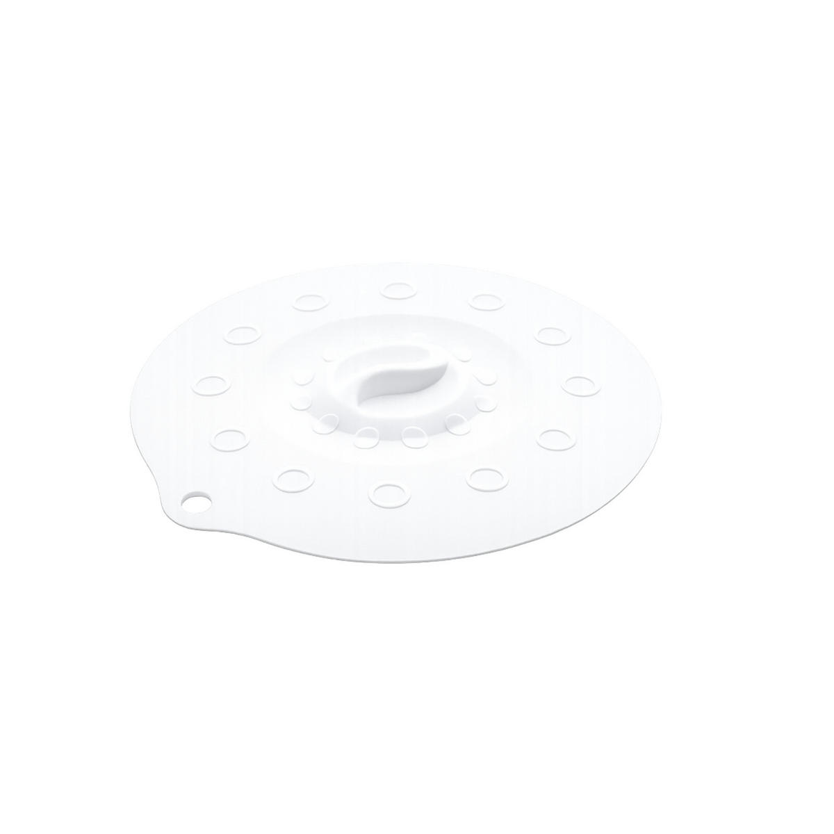 SILIKONDECKEL 18cm „FUNNY KITCHEN“ weiß - Weiß, Kunststoff (18/18/0.5cm) - Magu Cera