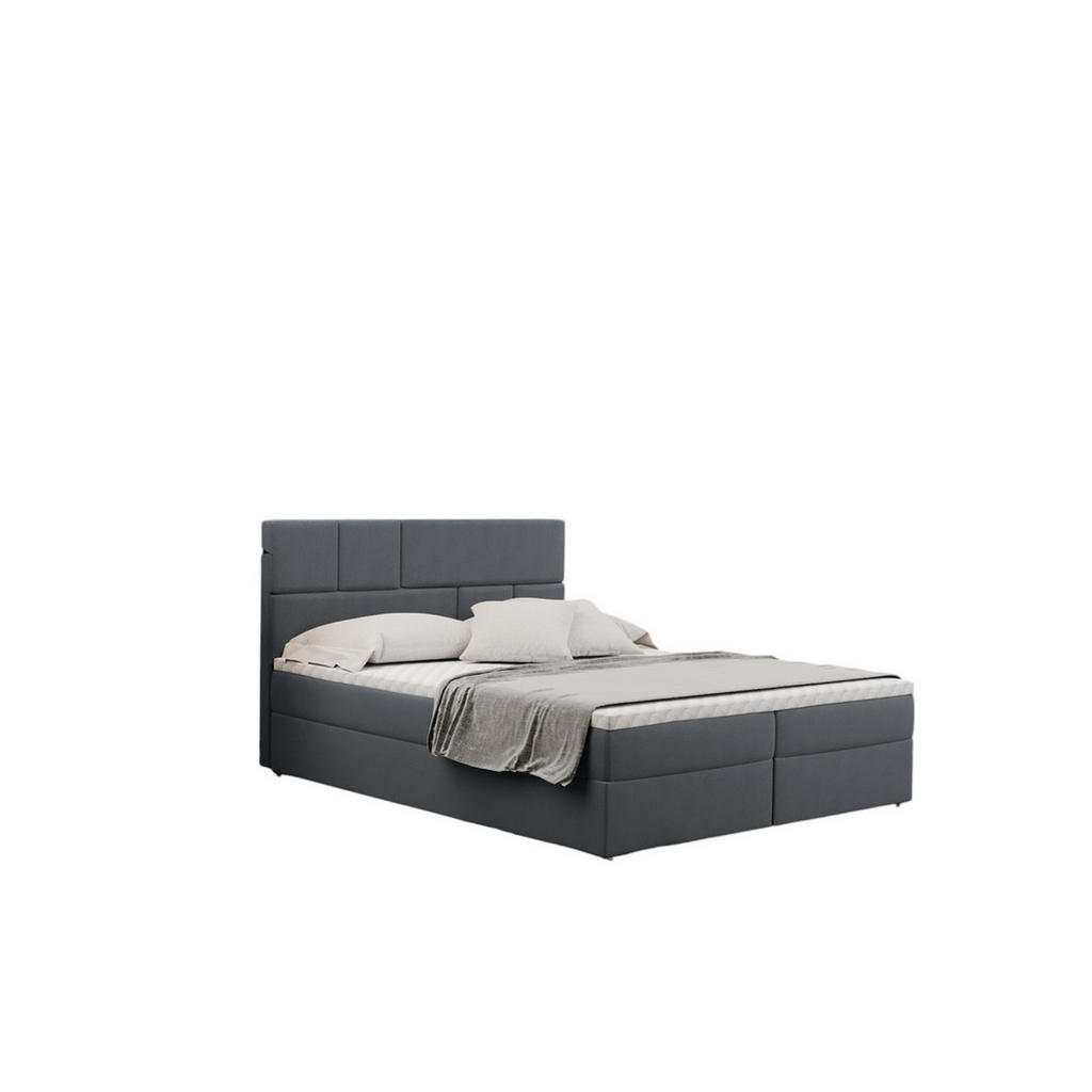 Thumbnail - Kaiser Möbel Boxbett, Grau, Textil, H3, Höhe ca. 20 cm, einzeln stellbar,Rechteckig, Kufe, 180x200 cm, Schlafzimmer, Bet...