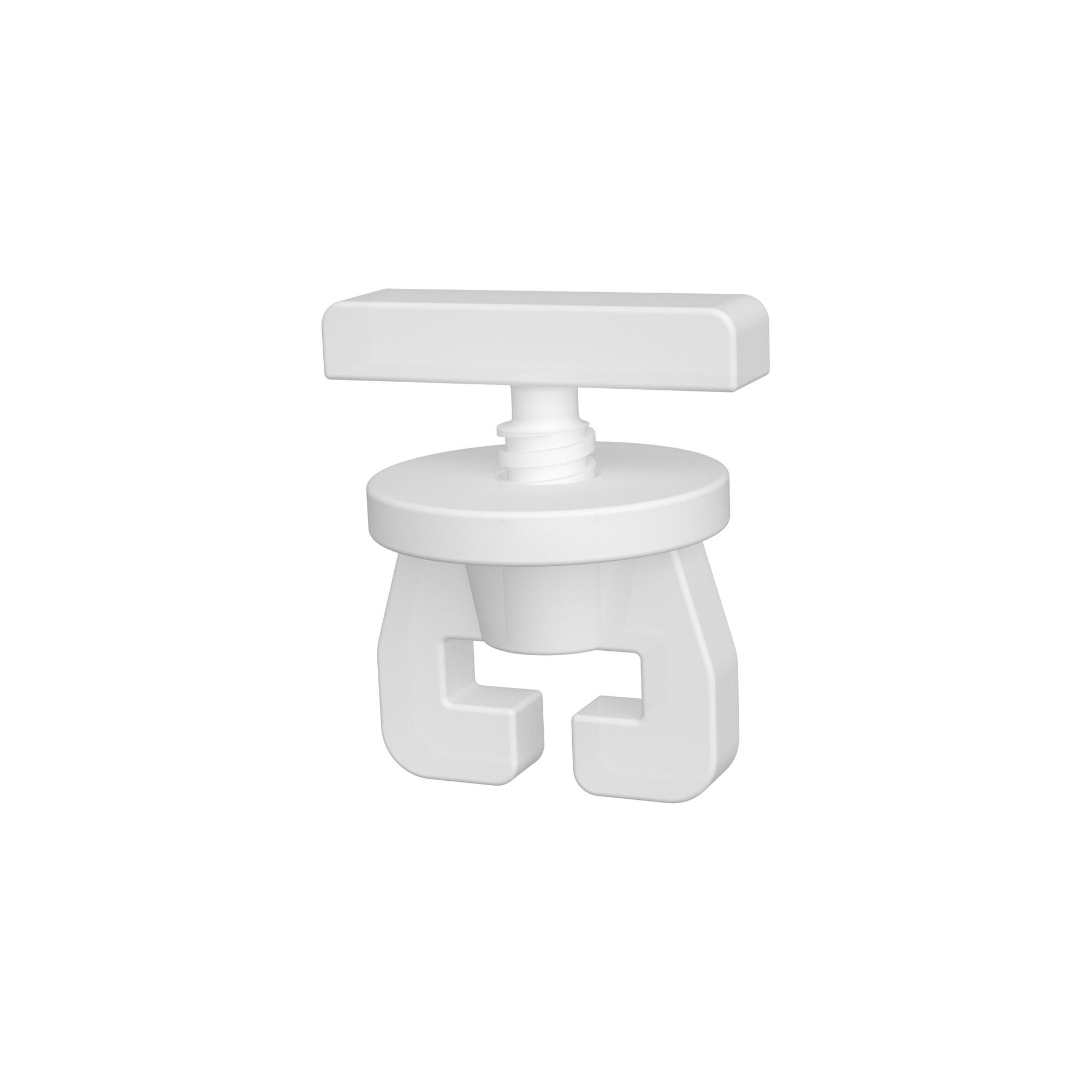 FESTSTELLER UNIVERSAL für Innenläufe / Gardinenschienen, Packung 2 Stück - Weiß, Kunststoff (1.7/1.6/1.4cm) - INTERDECO