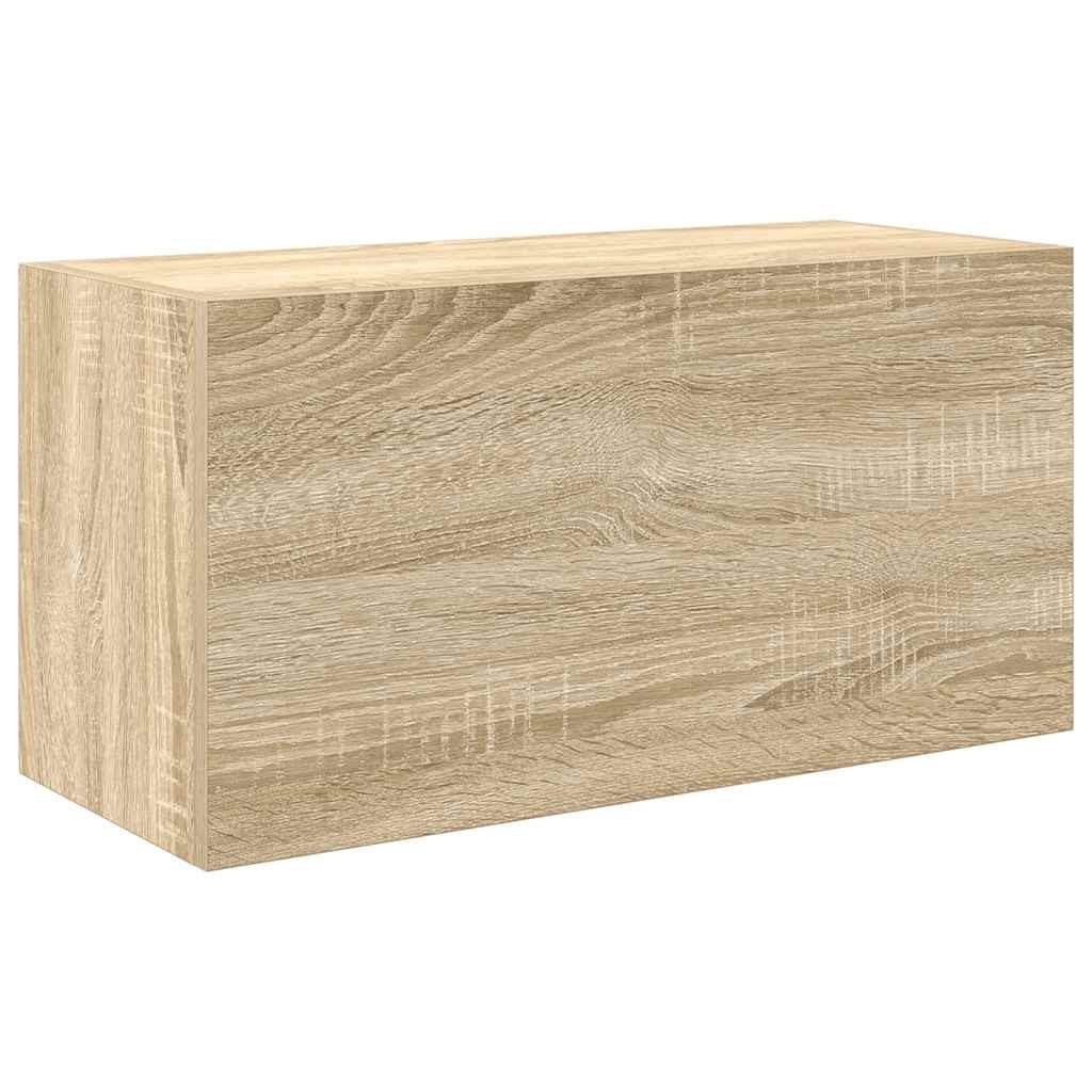 BAD-WANDSCHRANK Sonoma-Eiche 60/25/30 Cm Holzwerkstoff - Hellbraun, Holzwerkstoff (25/30/60cm) - vidaXL