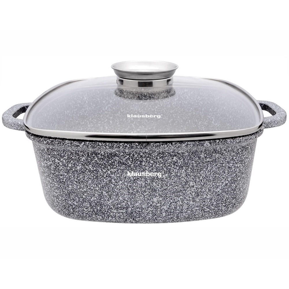 TOPF Grau 26/26/10.5 cm KB7531 - Grau, Metall (26cm) - Klausberg 