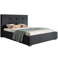 BETT Schwarz BEN 5 180x200 cm - Schwarz, Textil (180/200cm) - Sepro Meble