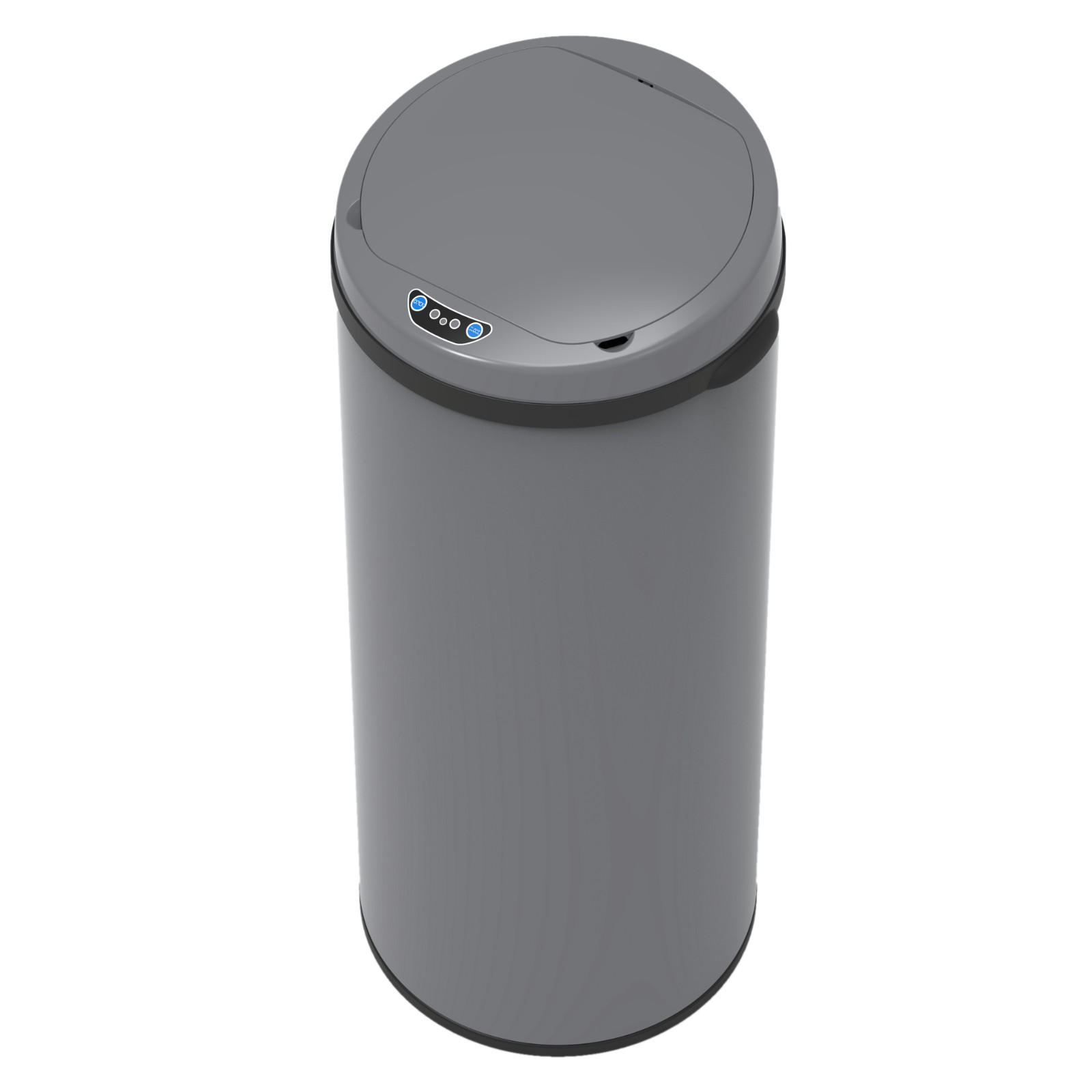 SENSORMÜLLEIMER 50L - Grau, Metall (32/81/32cm) - SVITA