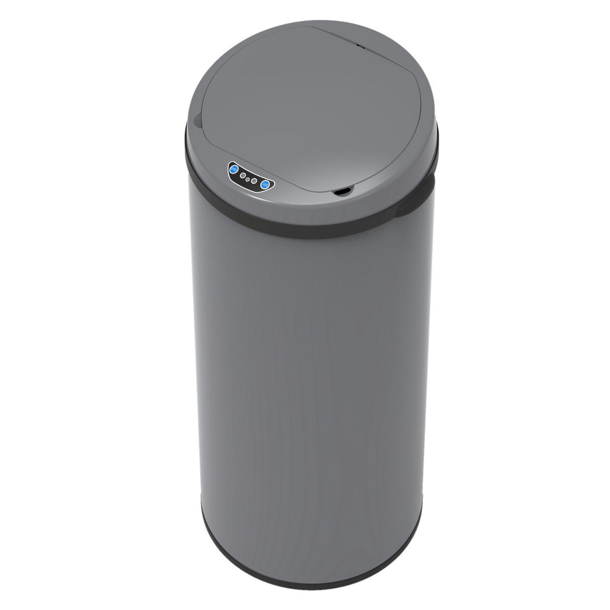 SENSORMÜLLEIMER 50L - Grau, Metall (32/81/32cm) - SVITA