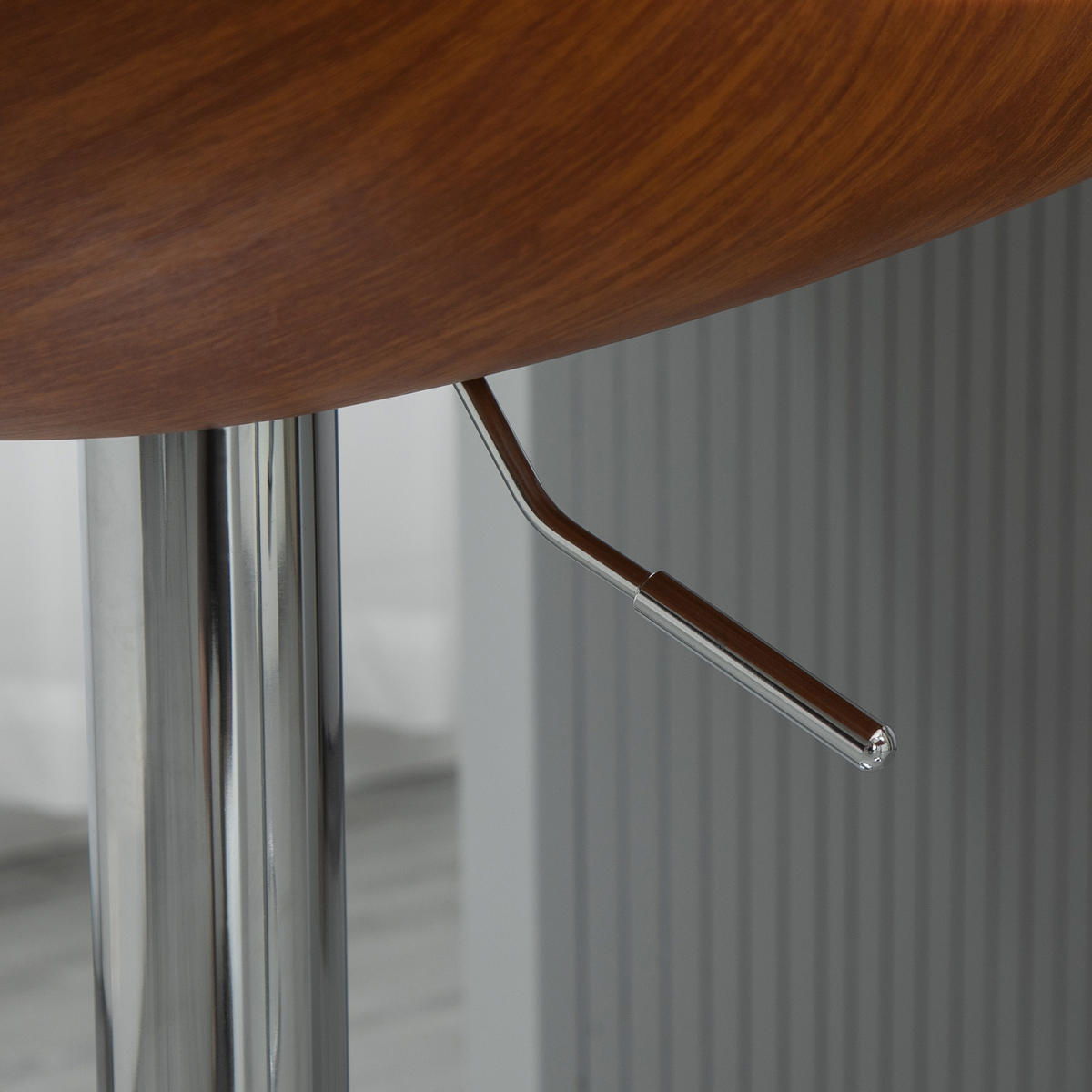 2ER-SET Barhocker, Bistrohocker mit Fußstütze, Drehbar Höhenverstellbar Barstuhl - Silberfarben/Creme, Metall (46/106/50cm) - HOMCOM