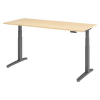 SCHREIBTISCH elektrisch XBHM 80/180/74 cm in Ahornfarben/Graphitfarben - Ahornfarben/Graphitfarben, Holzwerkstoff (80/180/74cm) - bümö