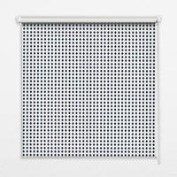 VNÚTORNÁ roleta - okenná roleta - roleta - 100x100 cm - Čierne ovály - čierna, plast (100/100/0.5cm) - TULUP
