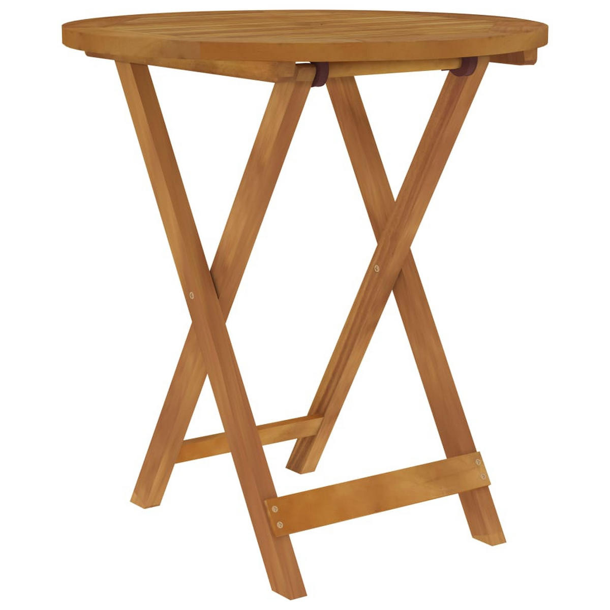 GARTEN-ESSGRUPPE 3-teilig Klappbar Massivholz Akazie - Braun, Holz - vidaXL