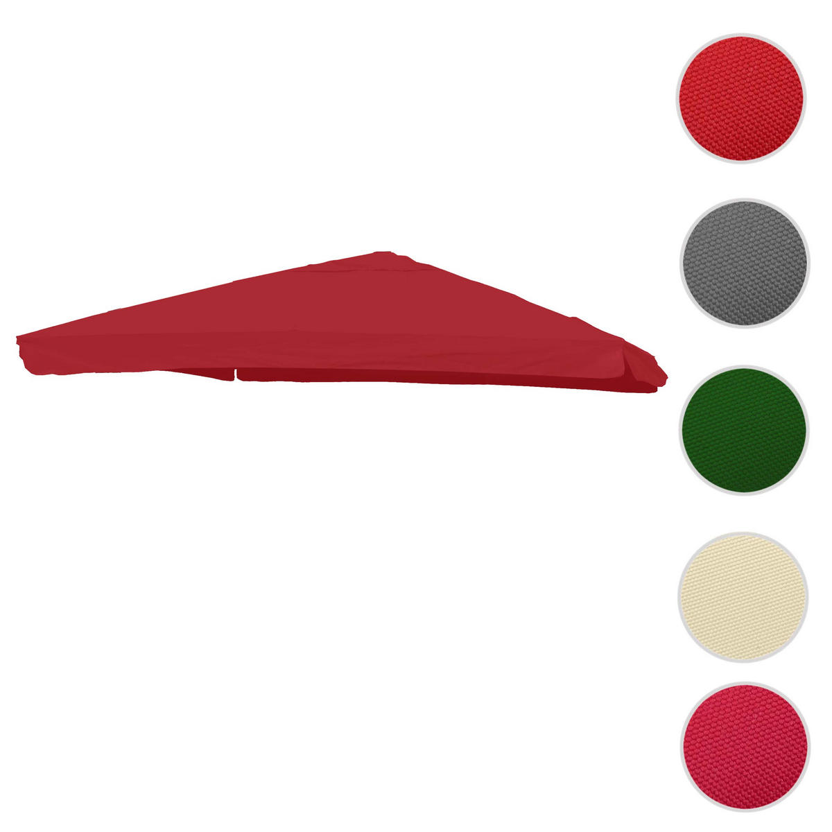 ERSATZ-BEZUG FÜR SCHIRM Bordeaux - Bordeaux, Textil (295/295cm) - MCW