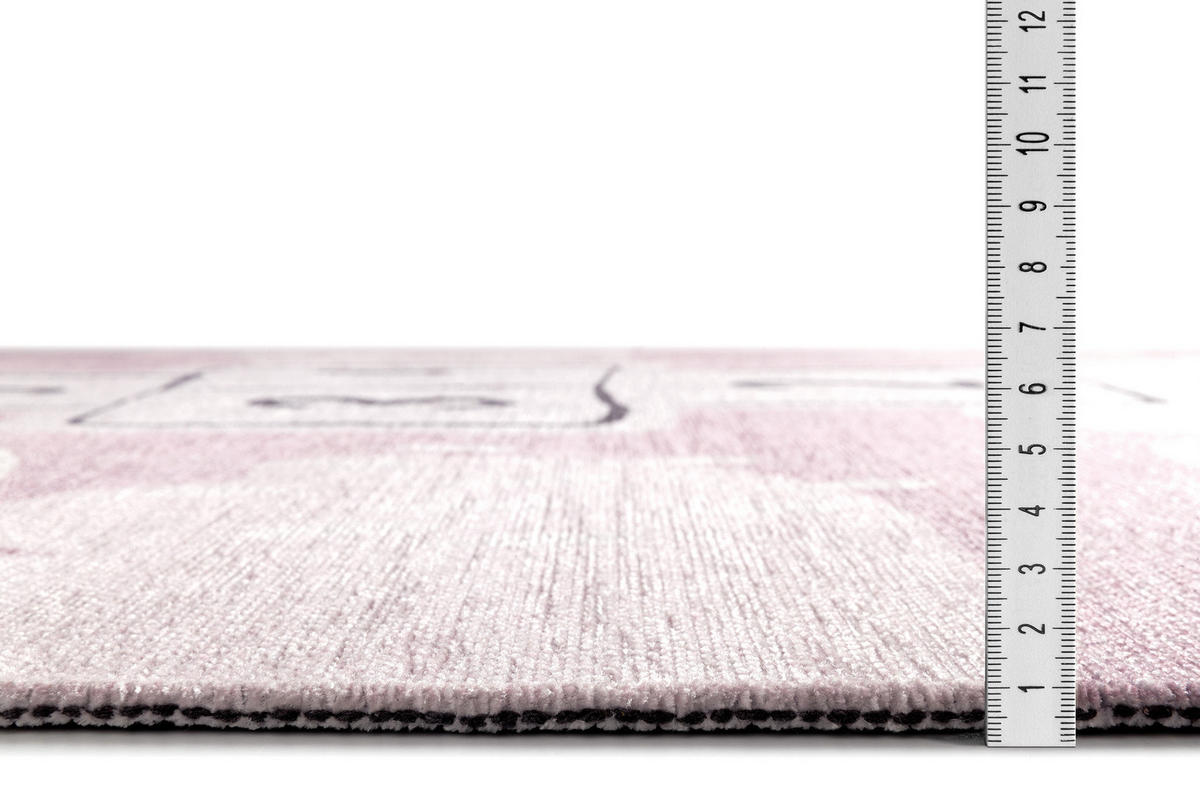 KINDER-TEPPICH Rosa 155 x 225 cm - Rosa, Textil (155/225cm) - Tesso Living