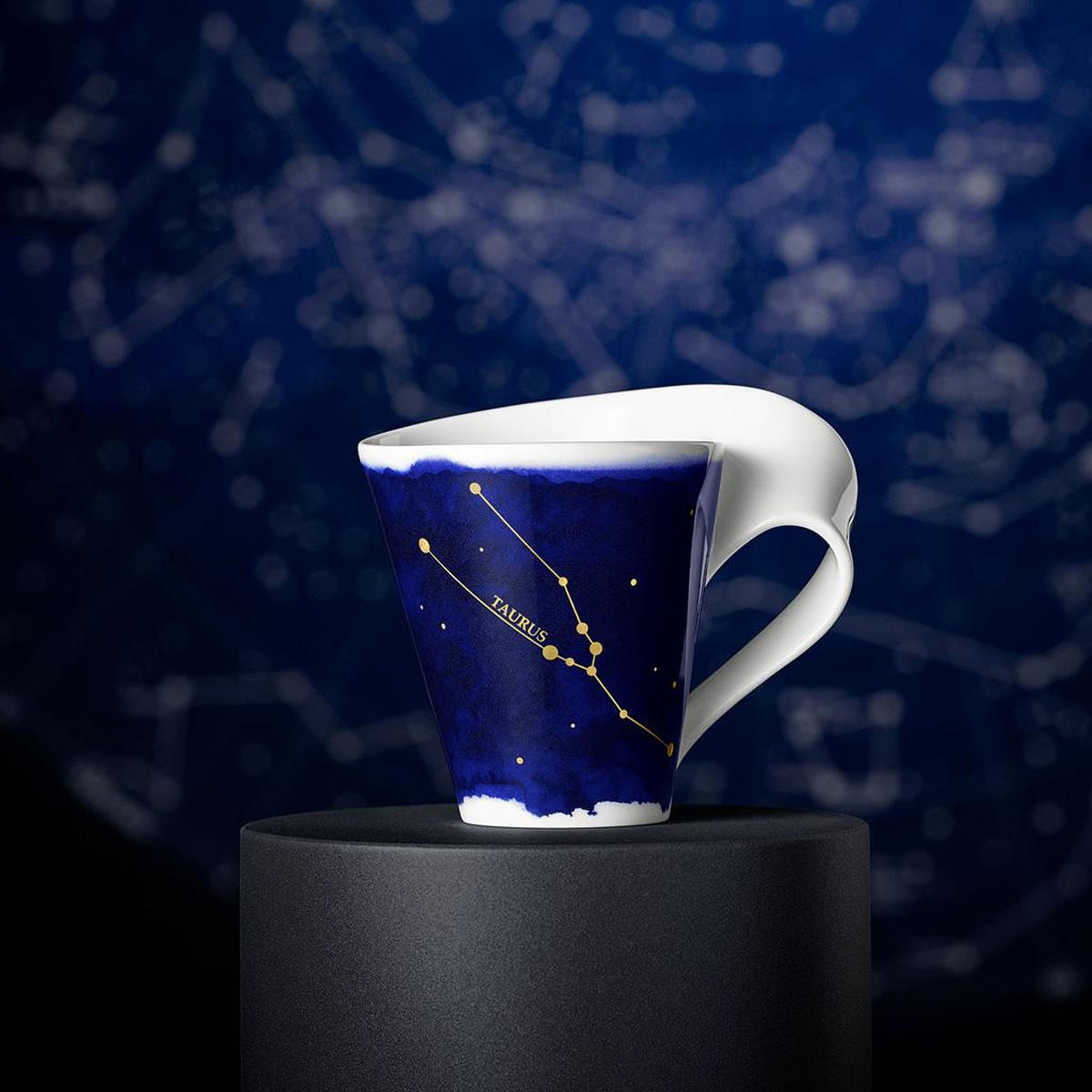 TASSE STIER NewWave Stars weiß-blau 300 ml - Blau/Weiß, Keramik (0.3L) - Villeroy & Boch