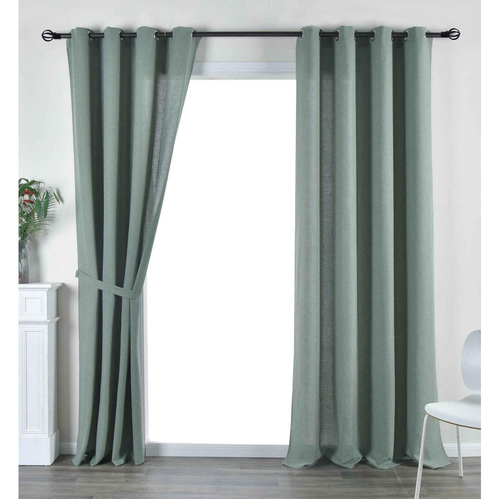 Thumbnail - Gardinenbox Vorhang, Grün, Textil, 145x245 cm, Oeko-Tex® Standard 100, Wohntextilien, Gardinen & Vorhänge, Fertiggardine...