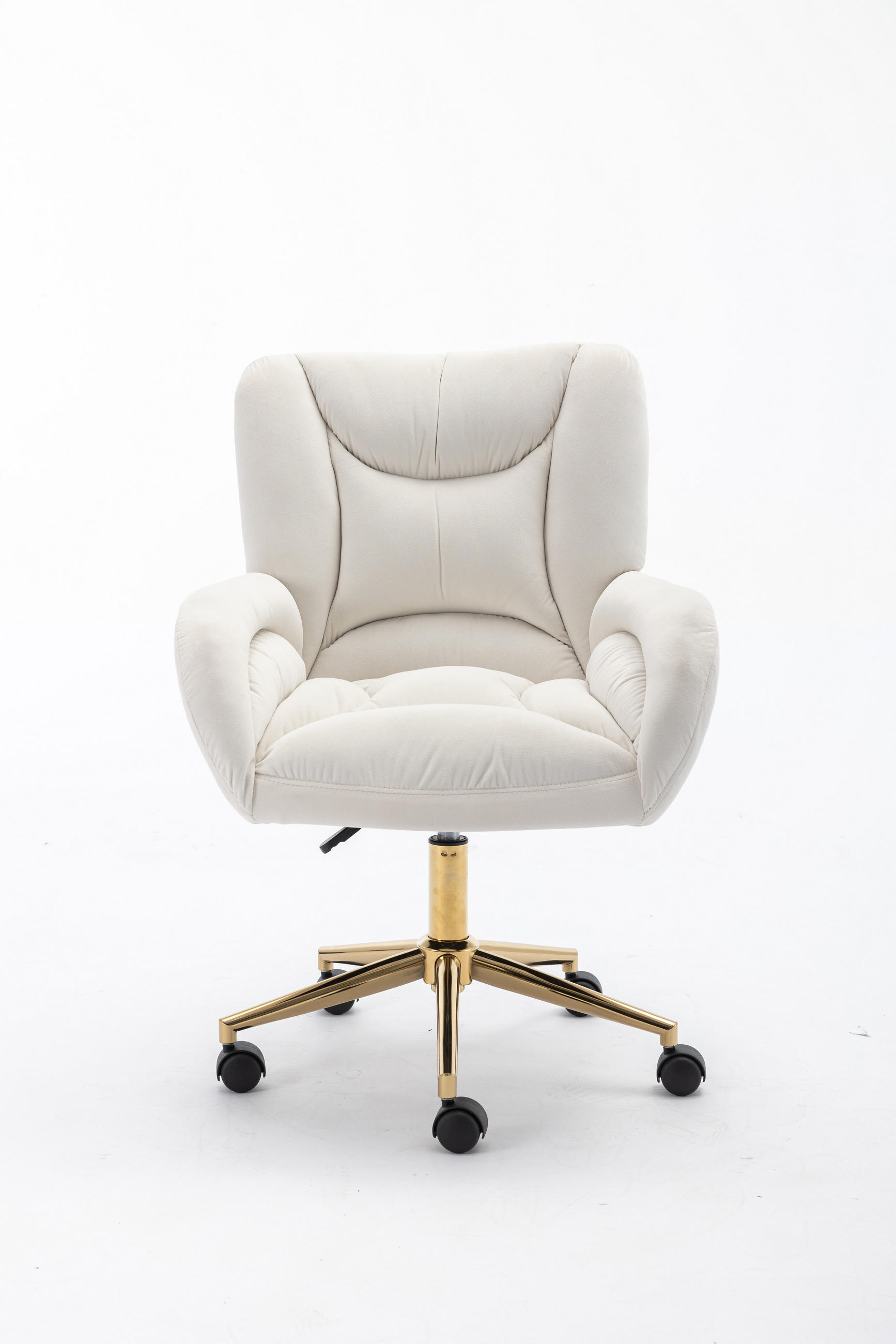 BÜROSTUHL Elfenbein Höhenverstellbar - Creme, Metall (64/92.5/62cm) - PANGIVO