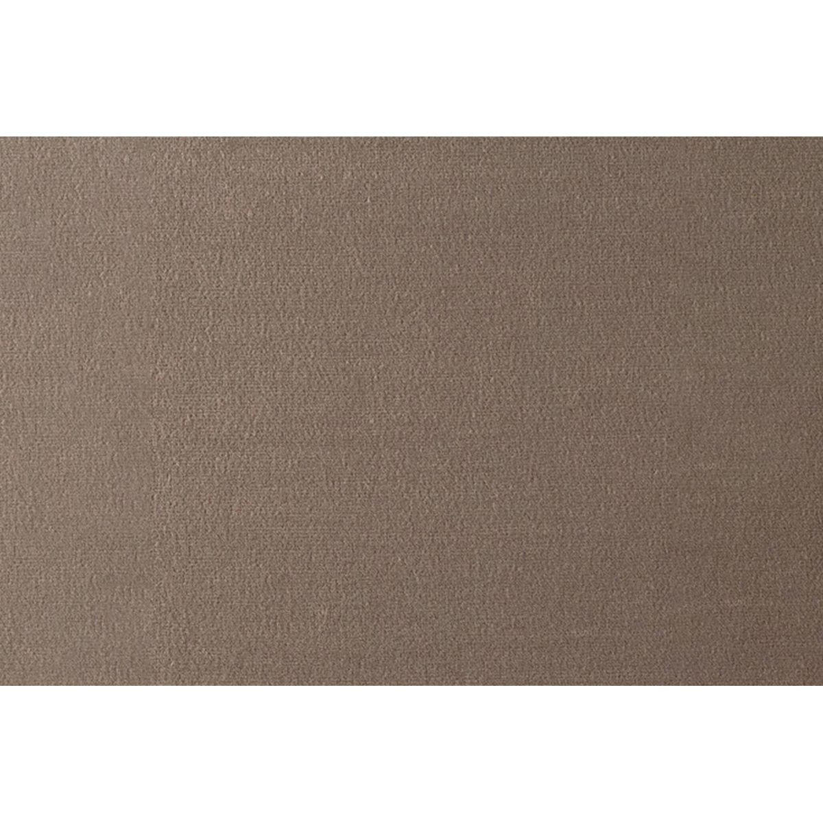 KOPFTEIL gepolstertes – taupefarbener Samtstoff - 90 cm - Taupe/Beige, Karton/Holz (90/120/10cm) - Sommeil de Plomb