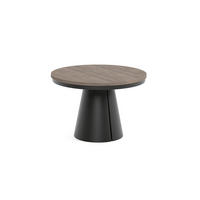 ESSTISCH CALMA Bis - Schwarz/Braun, Holzwerkstoff/Metall (120/120/76cm) - Meblini