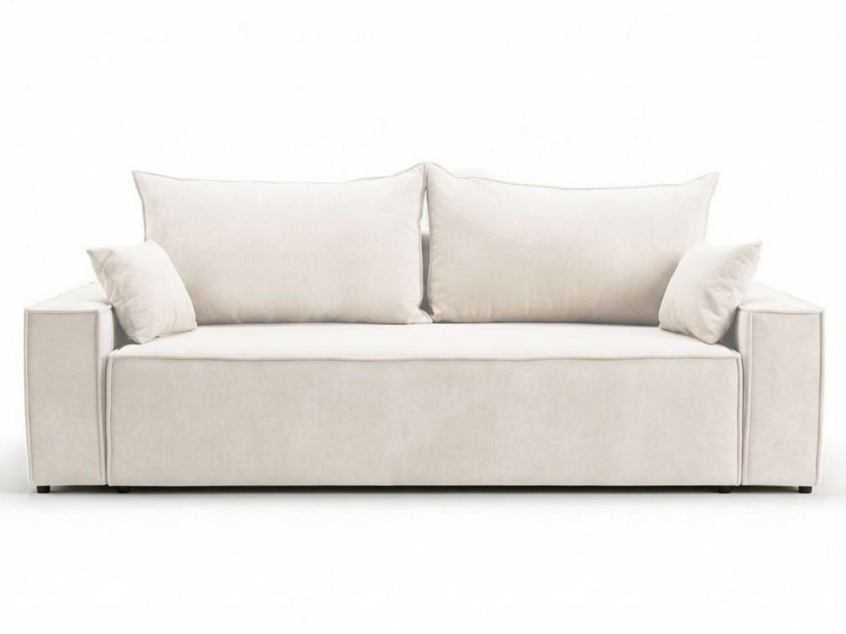SOFA 230/90/70 Creme Sivra - Creme, Kunststoff/Textil (230/70/90cm) - Graingold