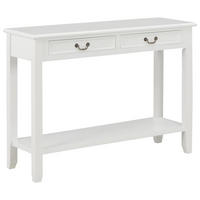 KONSOLENTISCH Weiss 110/35/80 Cm Holz - Weiß, Holz (110/35/80cm) - vidaXL