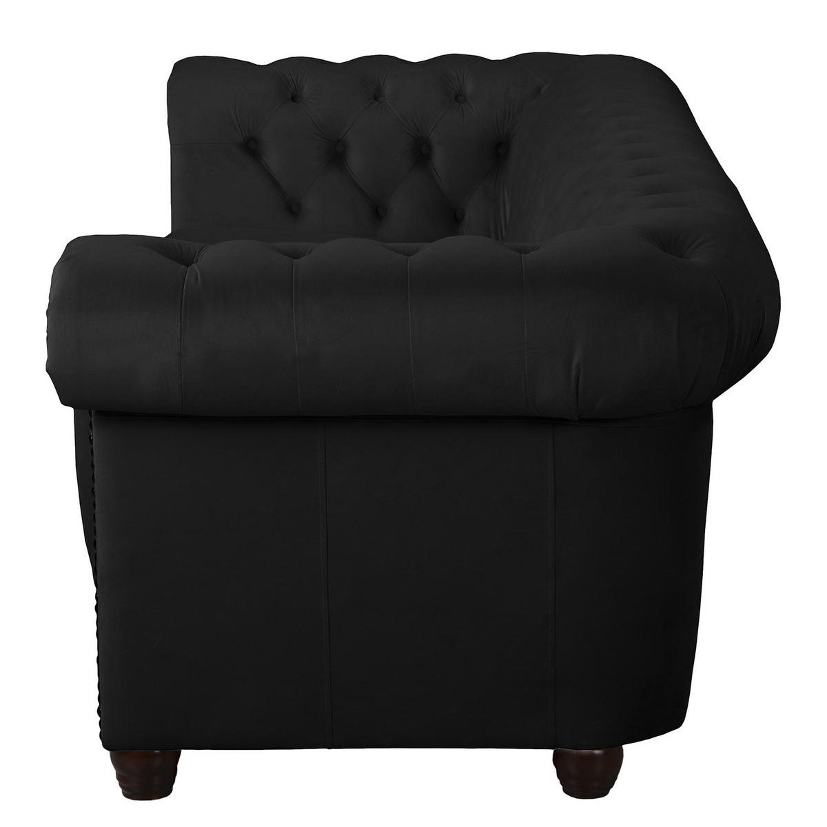 3-SITZER SOFA - Schwarz, Textil (203/72/86cm) - home24