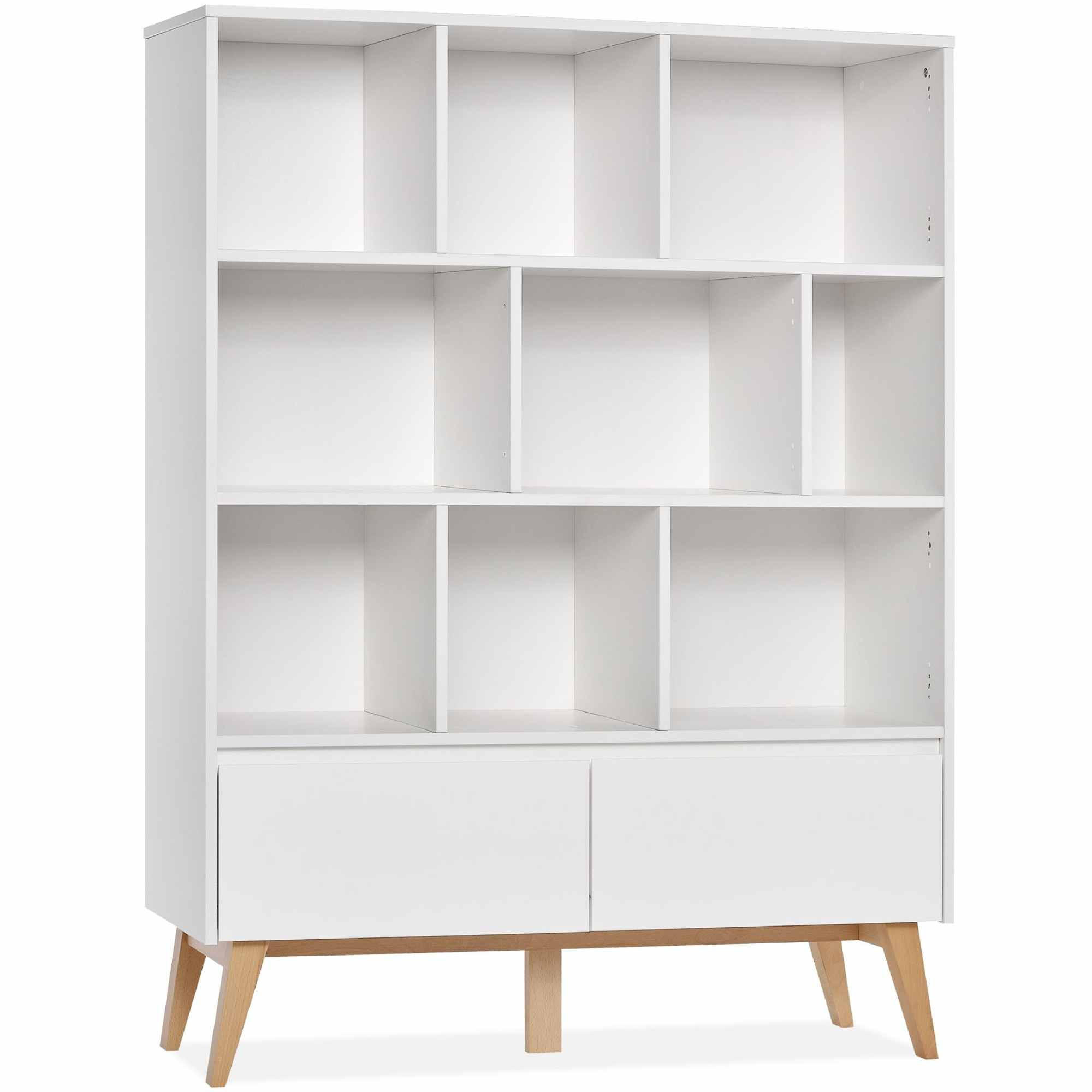 Konsimo® Kinderregal Weiß 120x160x43 cm