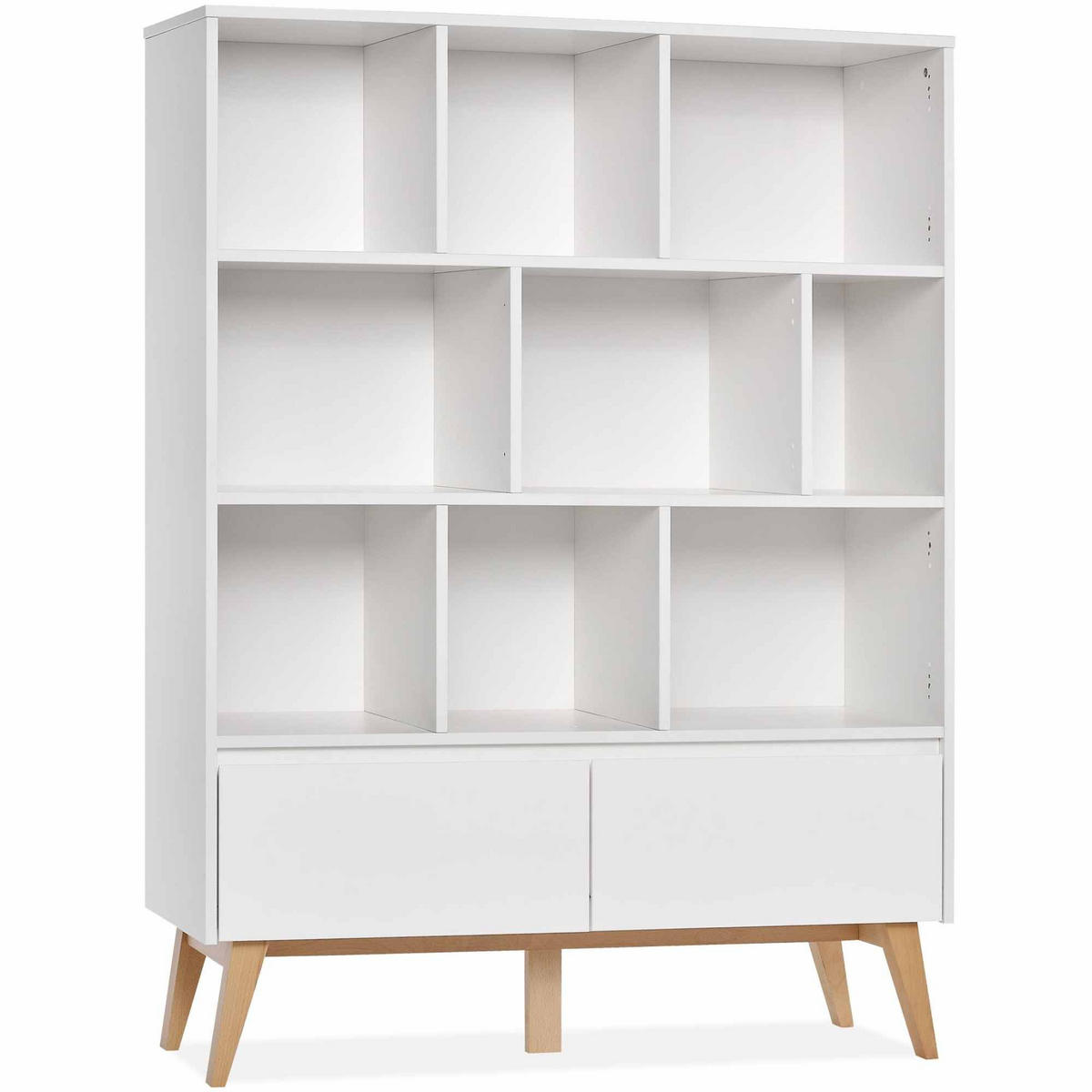 KINDERREGAL Dambi - Weiß, Holz (120/160/43cm) - KONSIMO®