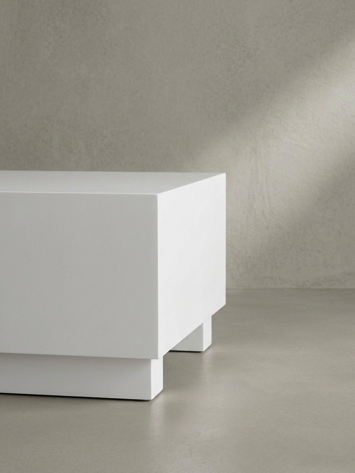 COUCHTISCH in Würfelform, Weiß Hochglanz, 60x60x35 cm, modernes Design - Weiß, Holzwerkstoff (60/60/35cm) - KADIMA DESIGN