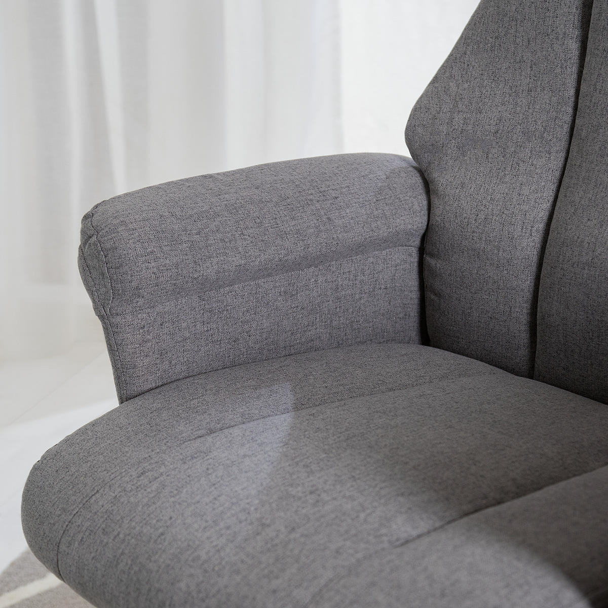 BÜROSTUHL - Flachgewebe / Nylon - Grau, Kunststoff/Textil (70/107/72cm) - home24