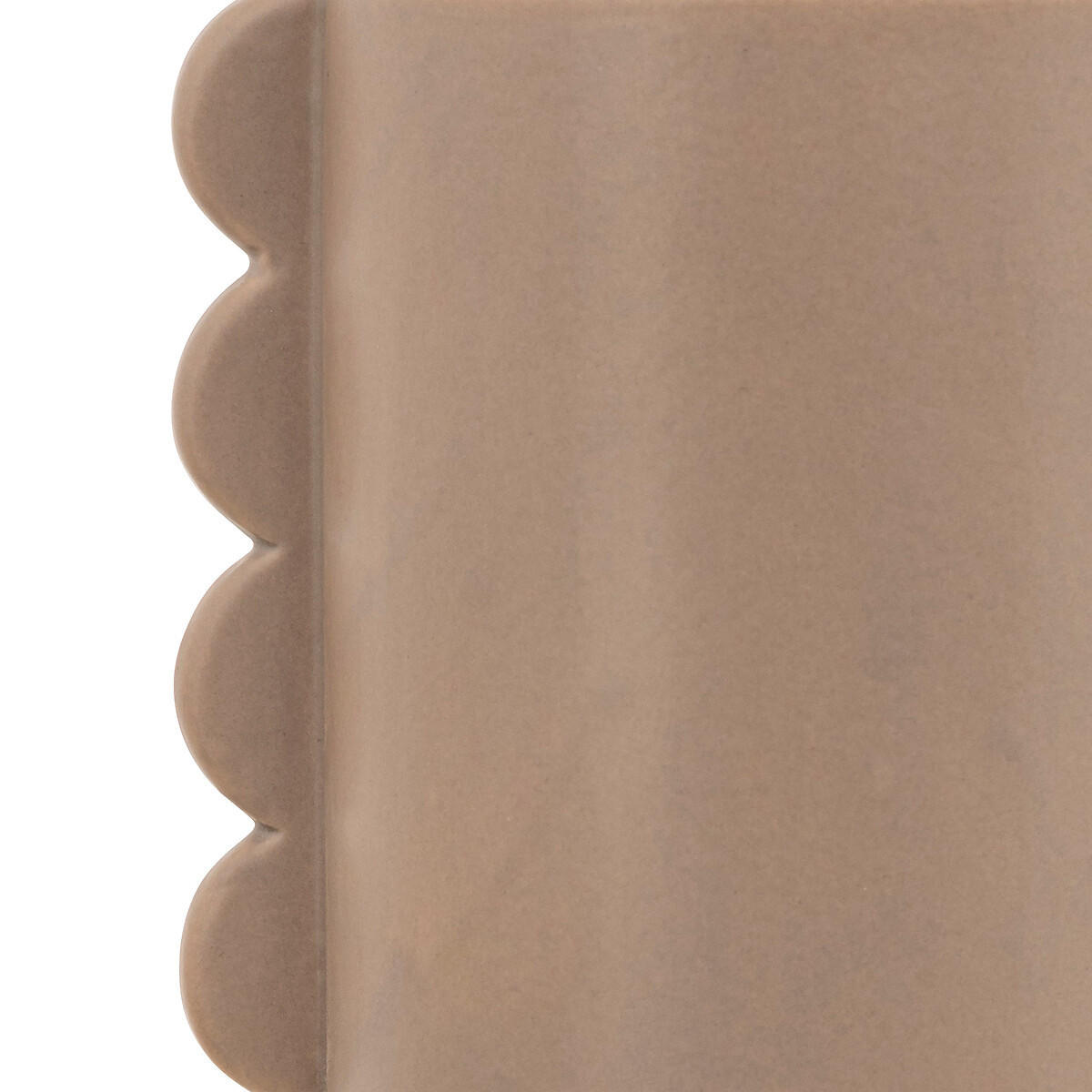 VASE Keramik Wavy Bliss Ø 13 cm - Taupe, Keramik (25.5cm) - Atmosphera Createur d´interieur