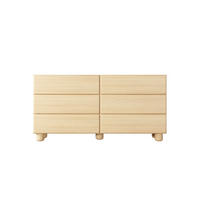 SCHUBLADENKOMMODE CERVI D 160 cm Eiche Vicenza - mit 6 Schubladen und abgerundeten Fronten - Eichefarben, Holz/Holzwerkstoff (160/80/38cm) - Ravio