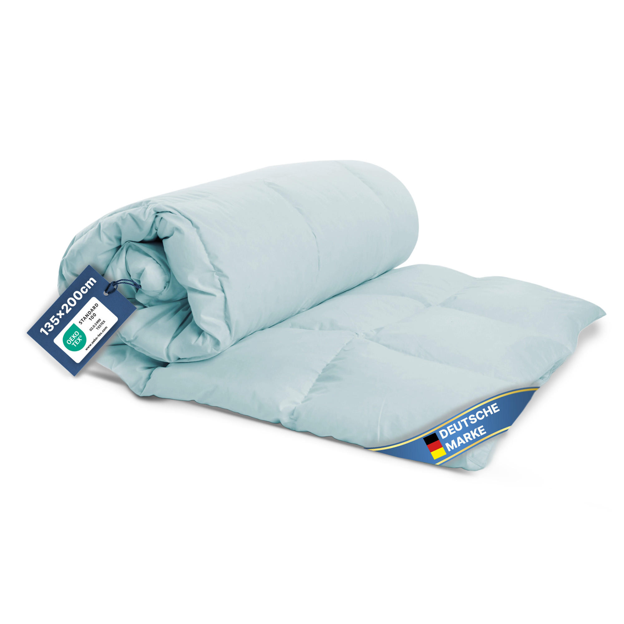 BETTDECKE leichte Sommerbettdecke - Hellblau - 135 x 200 cm - ohne Bezug nutzbar - Hellblau, Textil (135/200cm) - Bestlivings