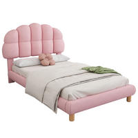 EINZELBETT 90x200 cm Lattenrost Polsterbett rosa - Rosa, Holz (90/200cm) - LEBENLANG