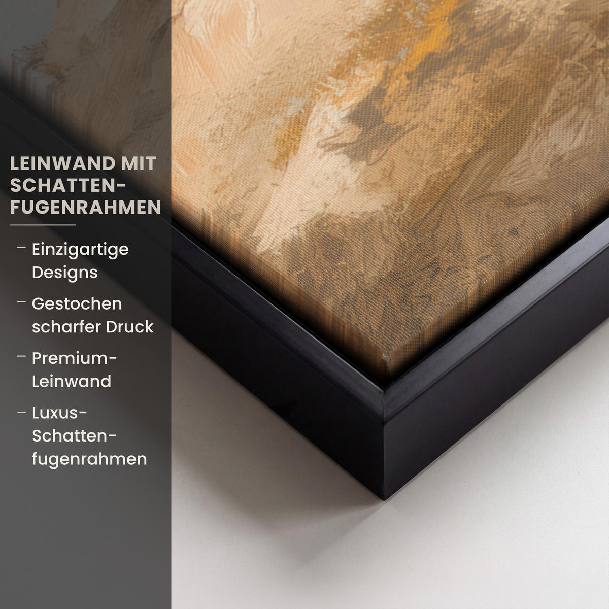 LEINWAND Bilder mit Rahmen - Hügel - Abstrakt - Christentum - Kreuz - 40x60 - Hellgrau, Textil (40/60cm) - MuchoWow
