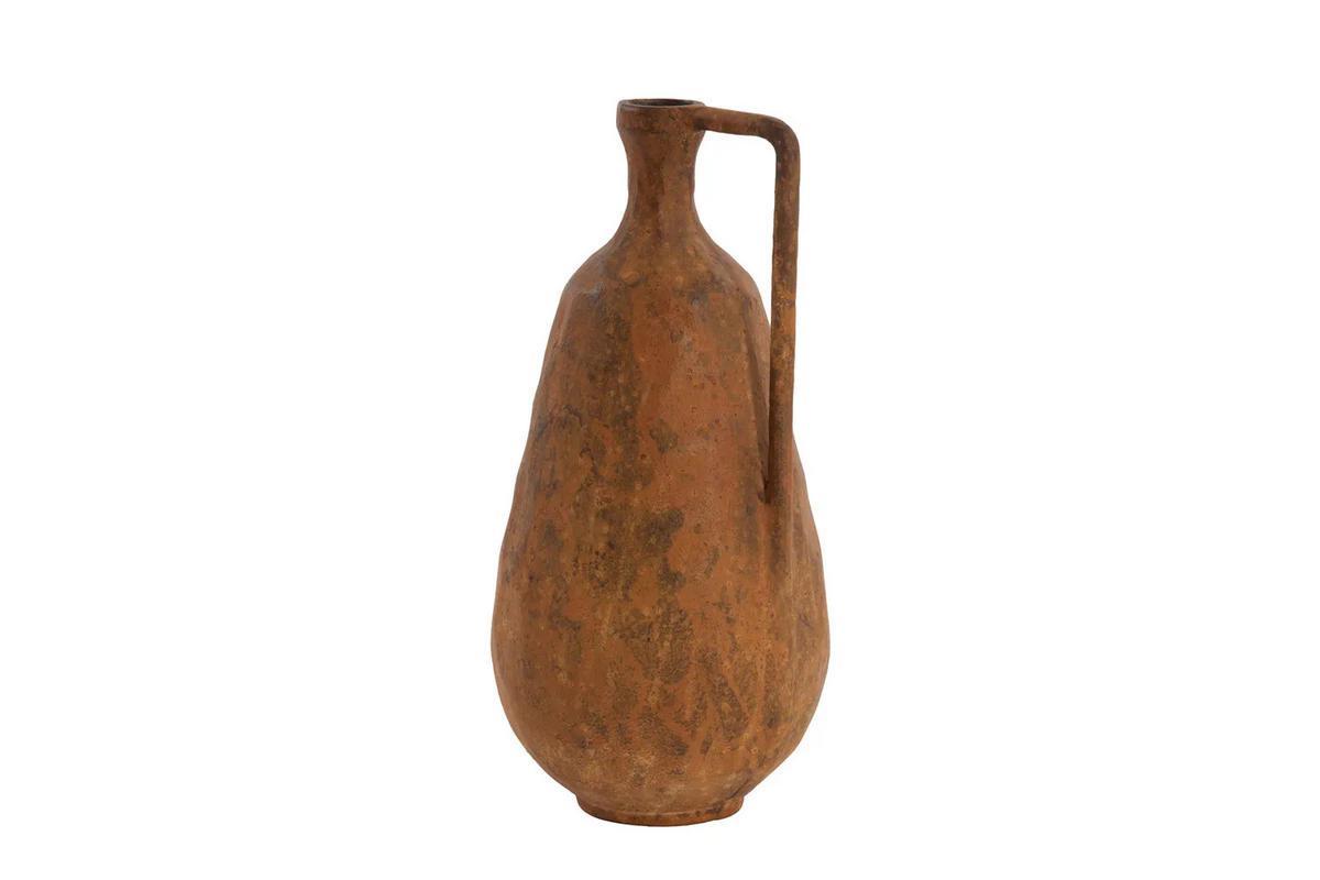 METALLVASE OSTRA 16,5x17x35 cm, Metall, Rostfarben - Rostfarben, Metall (35cm) - Light & Living