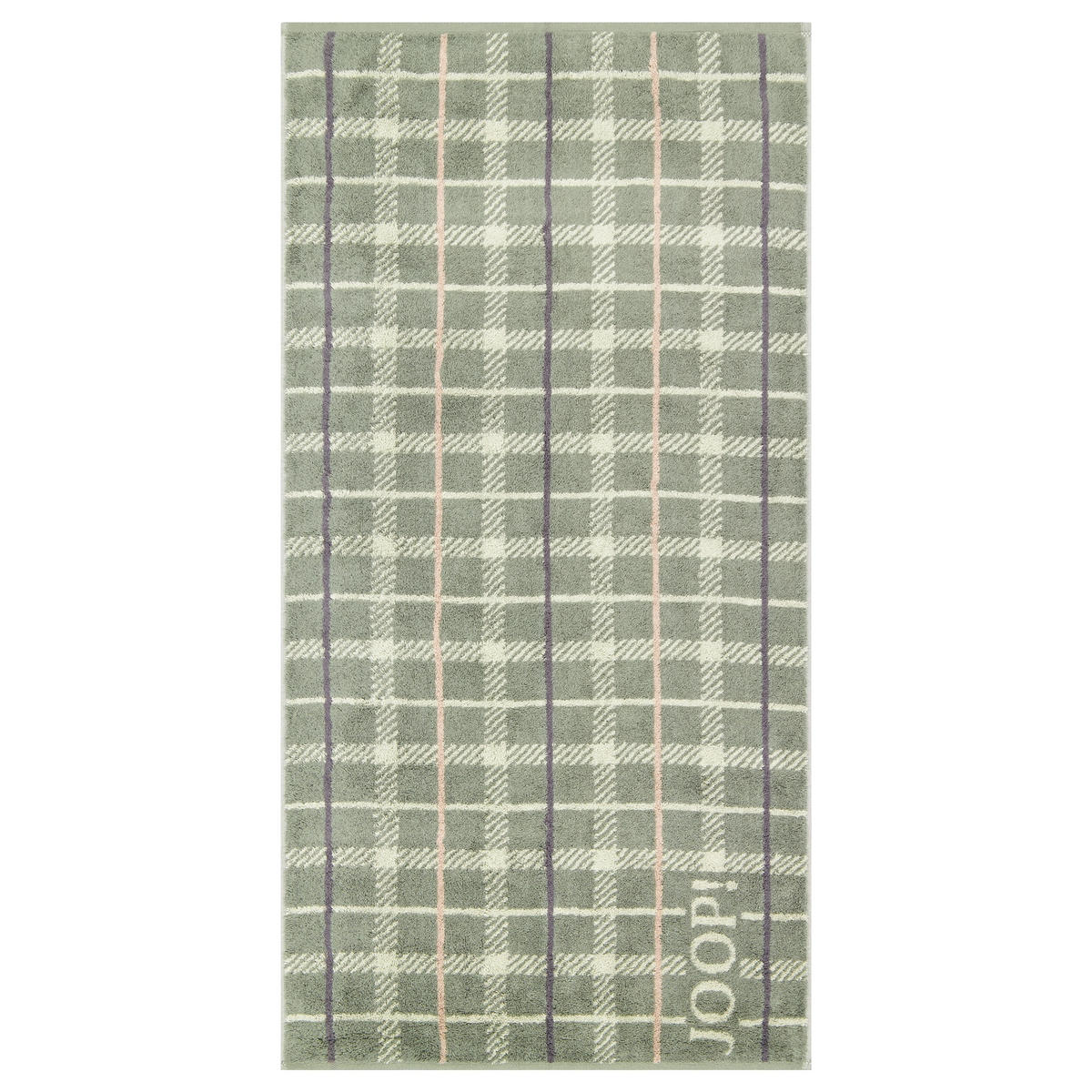 HANDTUCH CONTOUR CHECKED 1715 OLIV - 47 - Grün, Textil (50/100cm) - Joop!