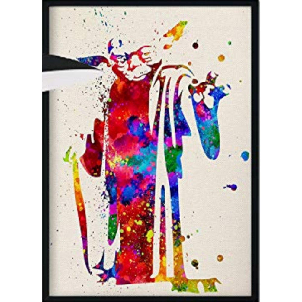 POSTER Yoda Aquarell 30X40cm Rahmenlos - Klar, Papier (30/5/40cm) - Nacnic