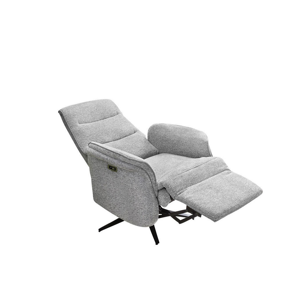 Thumbnail - luma-home Tv-Relaxsessel, Grau, Textil, 1-Sitzer, Füllung: Polyurethan (Pur), einzeln stellbar,Quadratisch, 74x108x89 cm...