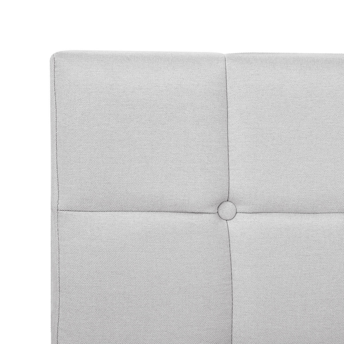 BOXSPRINGBETT 180/200cm Hellgrau Admiral - Hellgrau, Textil (180/200cm) - Beliani