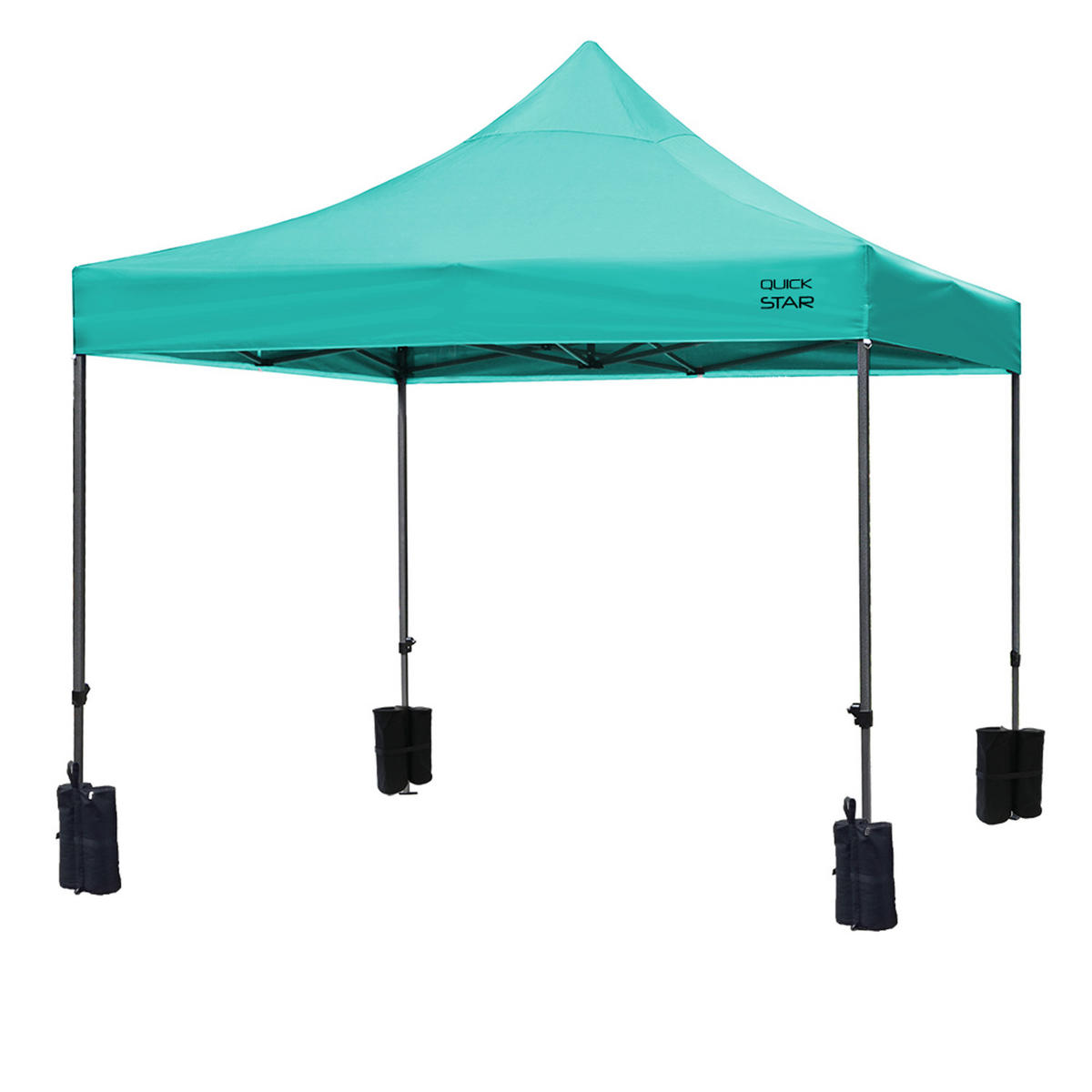 PAVILLON Fuss Gewichte 4er Set 26x13x46cm - Schwarz, Textil (26/46/13cm) - QUICK STAR