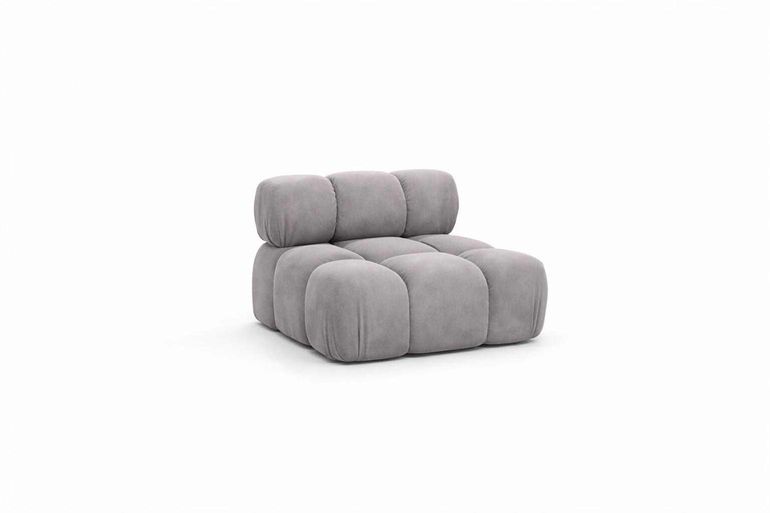Kaiser Möbel MODUL středový, pro modulární systém, tkanina Salvador, Šedá, Selia