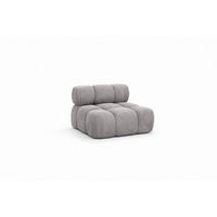 MODUL Mittig, Für Modulares System, Stoff Salvador, Grau, Selia - Grau, Holz (95/70/95cm) - Kaiser Möbel