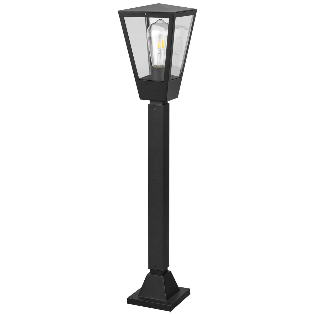 LED AUßENLEUCHTE Westcliff Anthrazit/Transparent 14/14/73,4 cm - Multicolor, Metall (14/14/73.4cm) - Brilliant