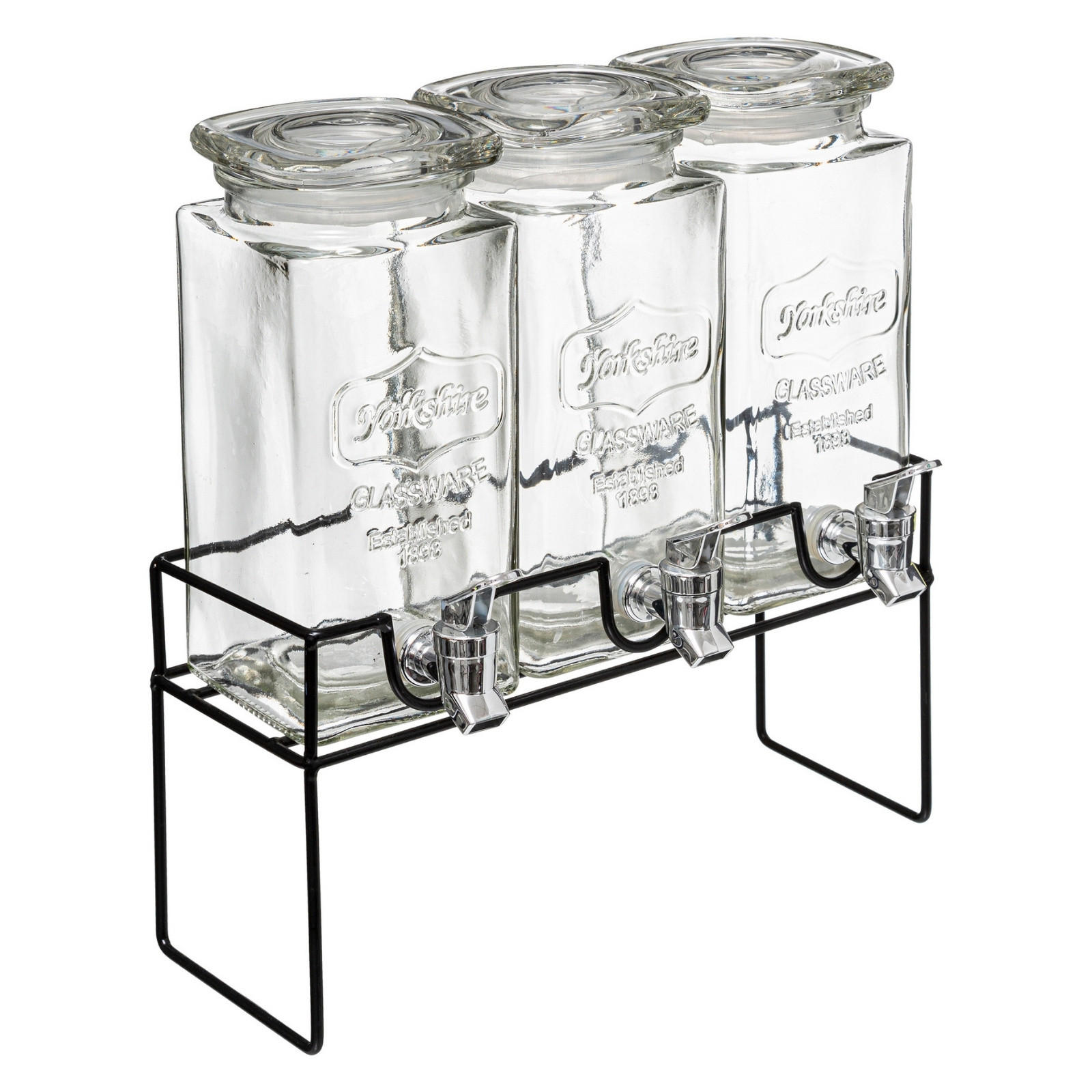 GLASBEHÄLTER für Getränke Modern Transparent 1,5 l 32,5/14/36 cm - Transparent, Glas (4.5L) - Secret de Gourmet
